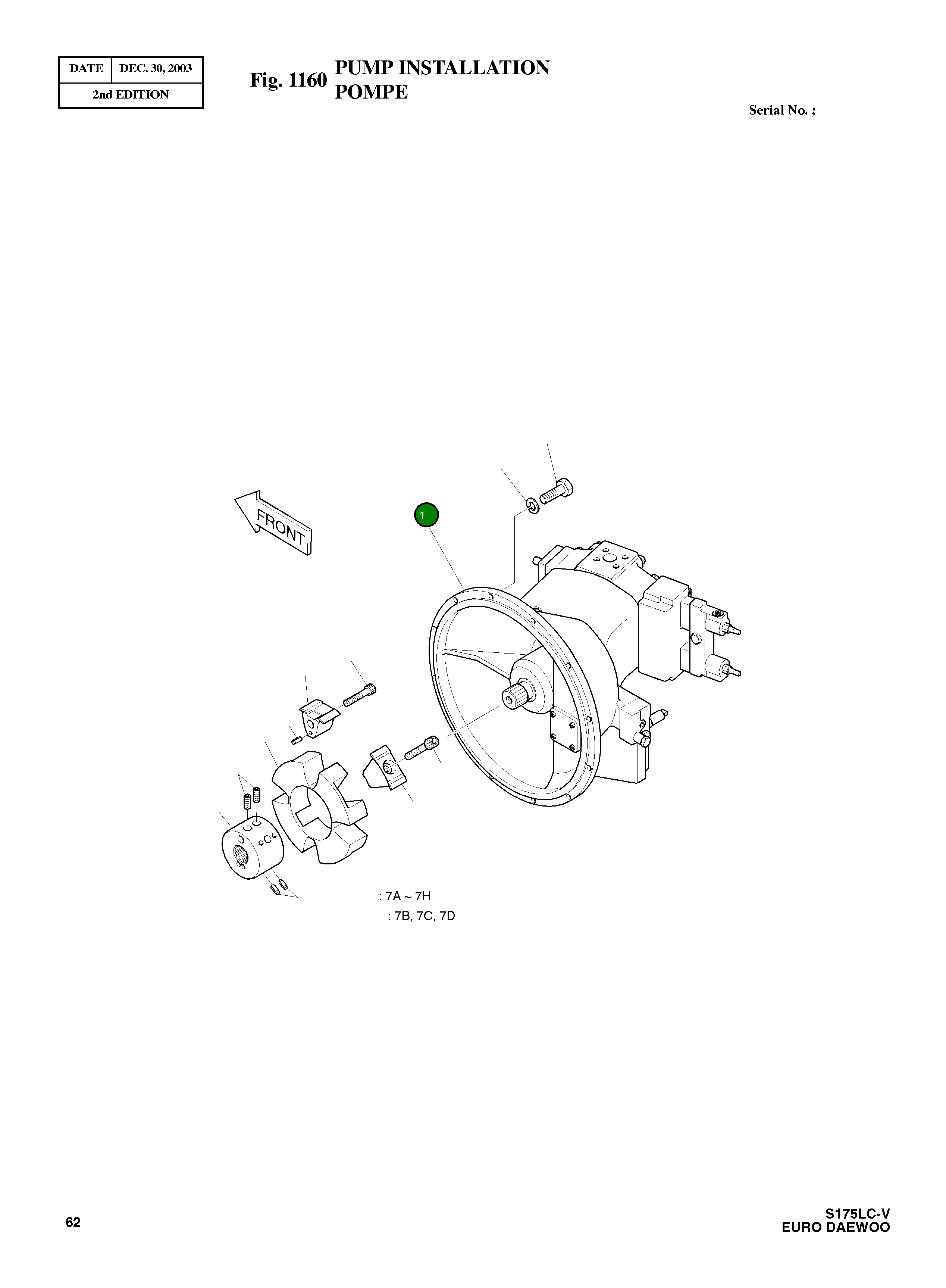 Насос 401-00369 Komatsu