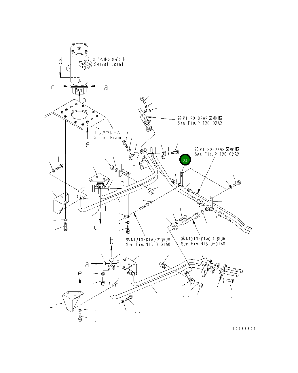 Кронштейн 21N-62-34192 Komatsu