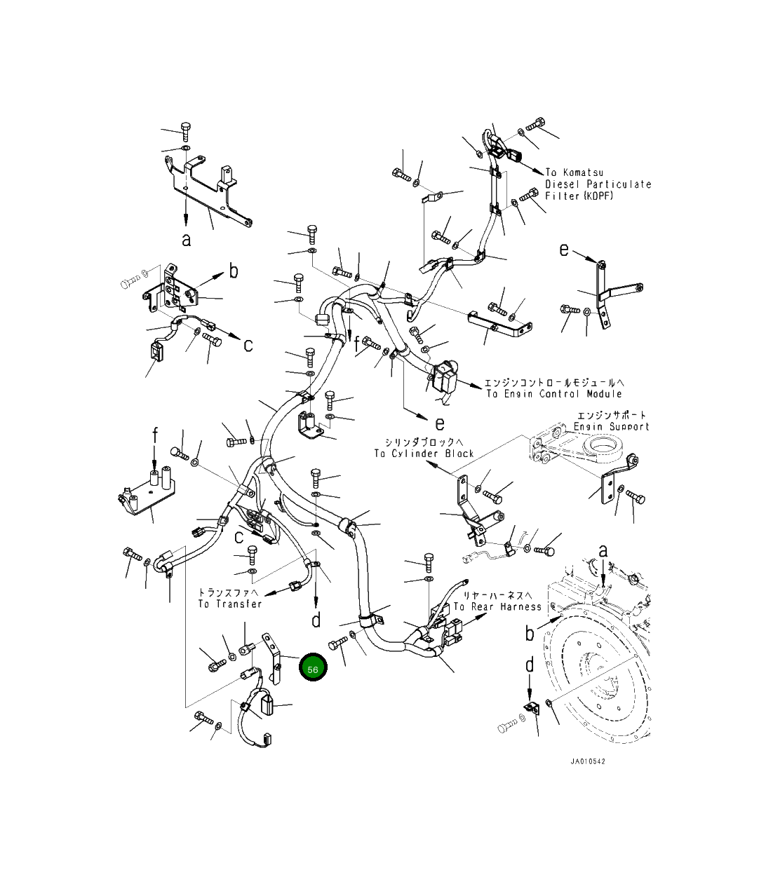 Кронштейн 419-06-58550 Komatsu