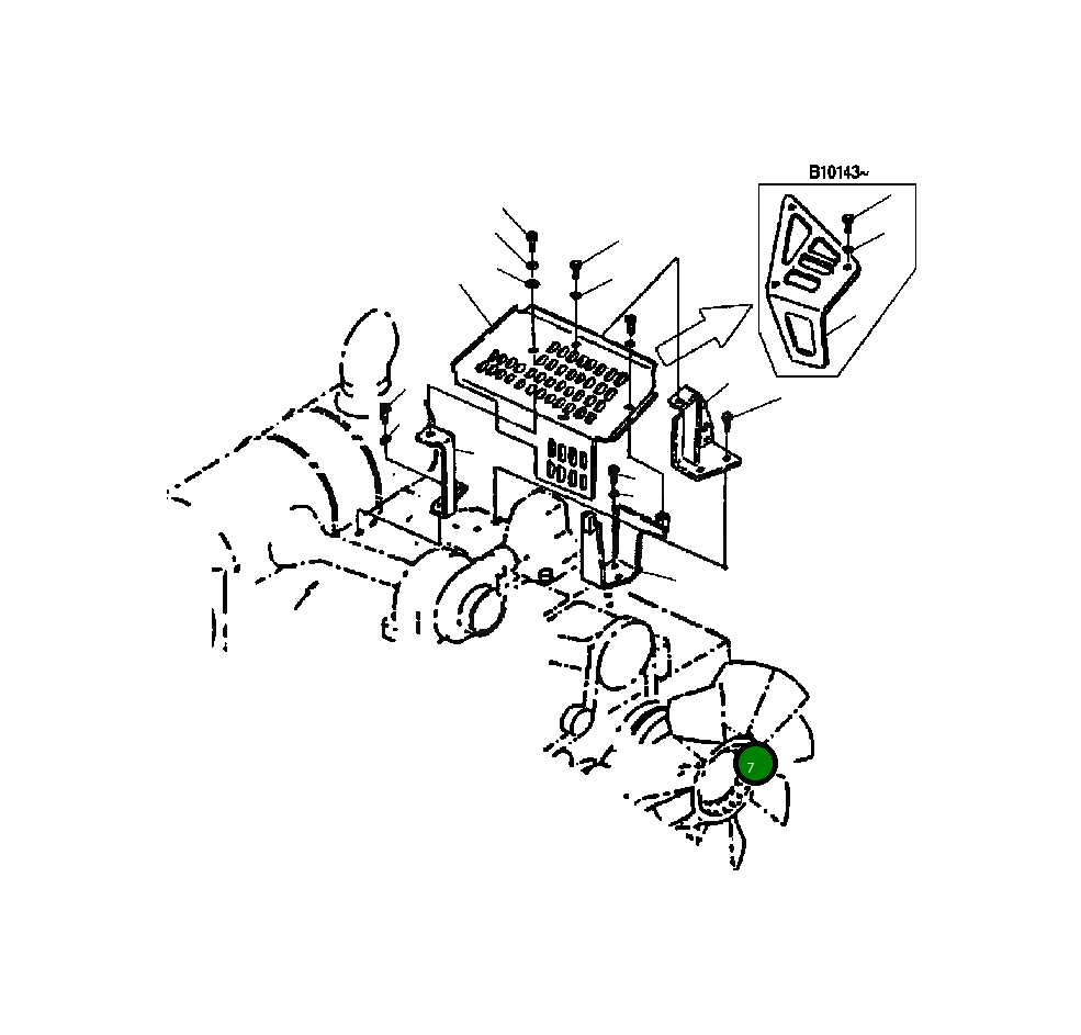 Кронштейн 20Y-01-B1140 Komatsu