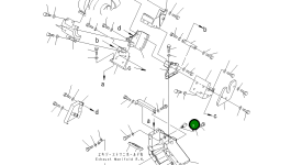 Кронштейн 6166-11-7280 Komatsu