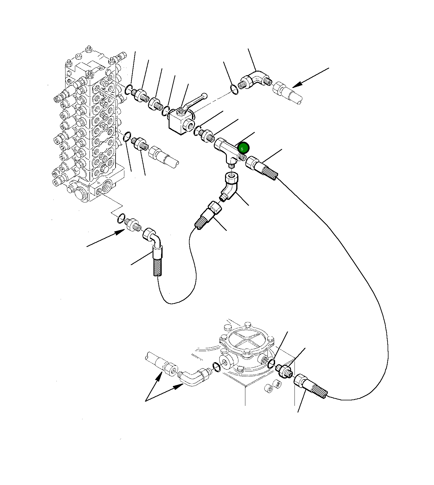 Кран 21D-62-15350 Komatsu