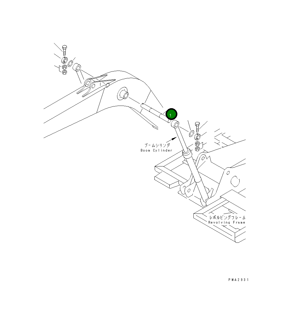 Палец 203-70-61880 Komatsu