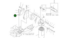 Кронштейн 6136-51-6580 Komatsu