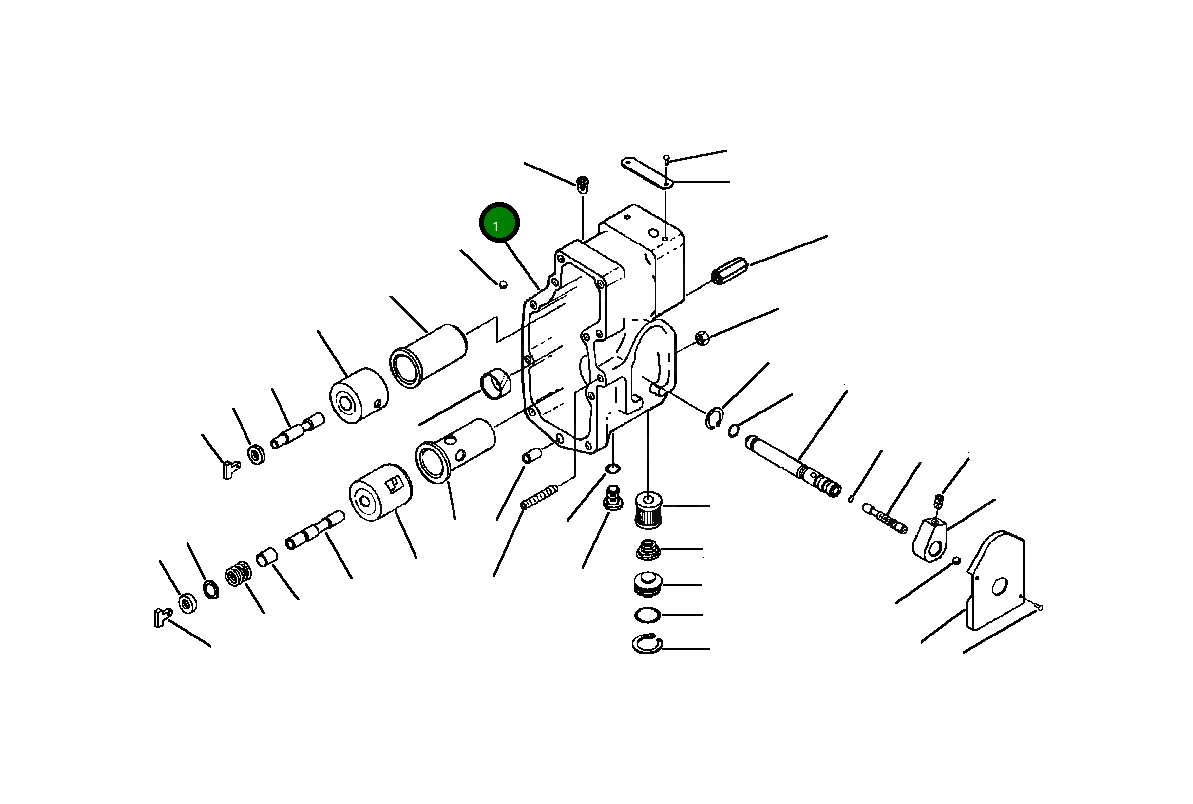 Корпус топливного насоса 1296 742 H91 Komatsu