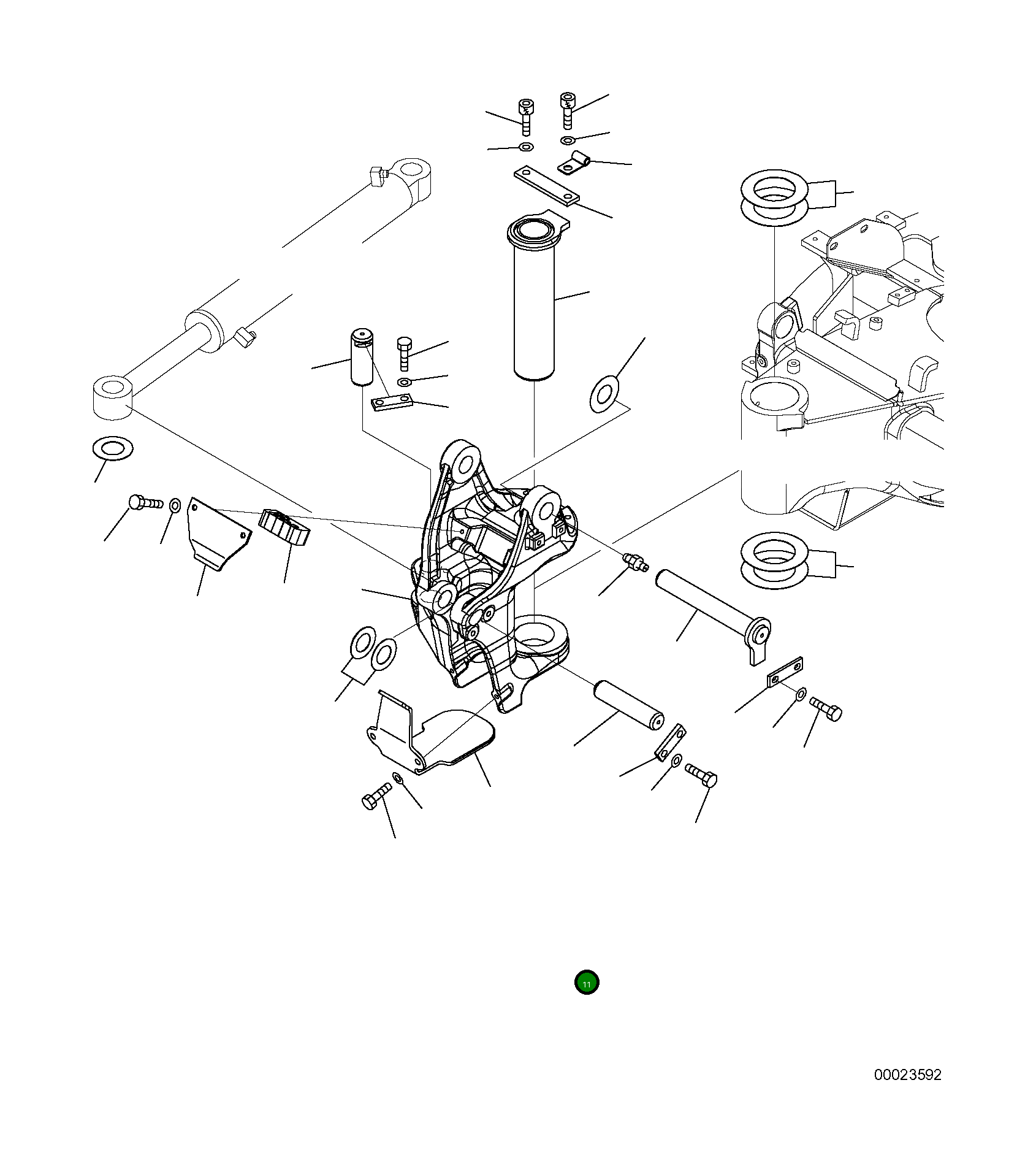 Палец 22K-70-21481 Komatsu