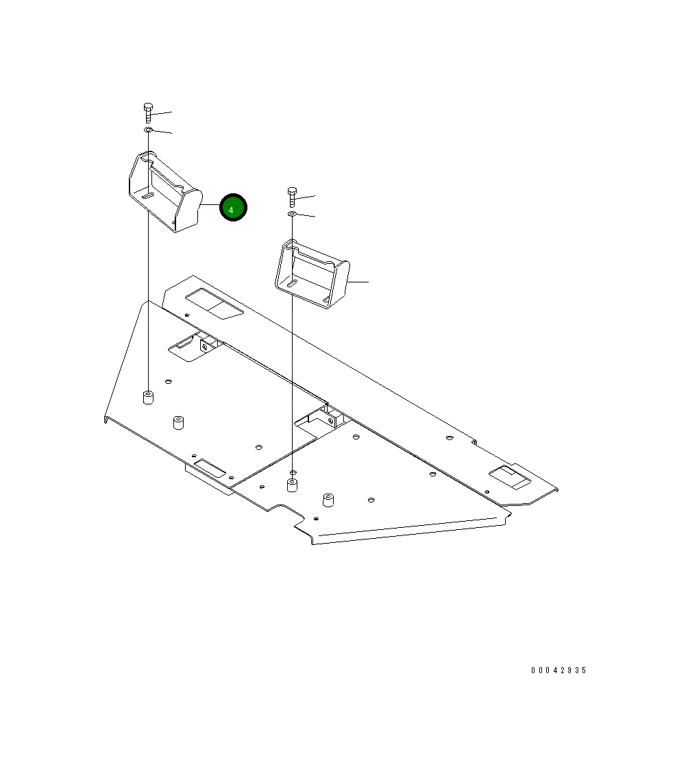 Кронштейн 17A-43-41241 Komatsu
