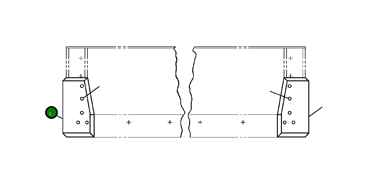 Накладной концевой резец, правый 152 397 Komatsu