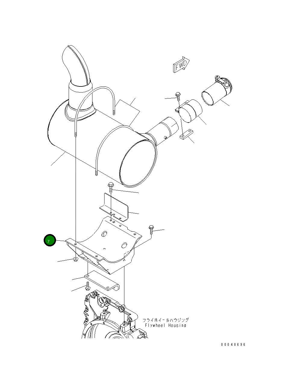 Кронштейн 6754-11-5410 Komatsu