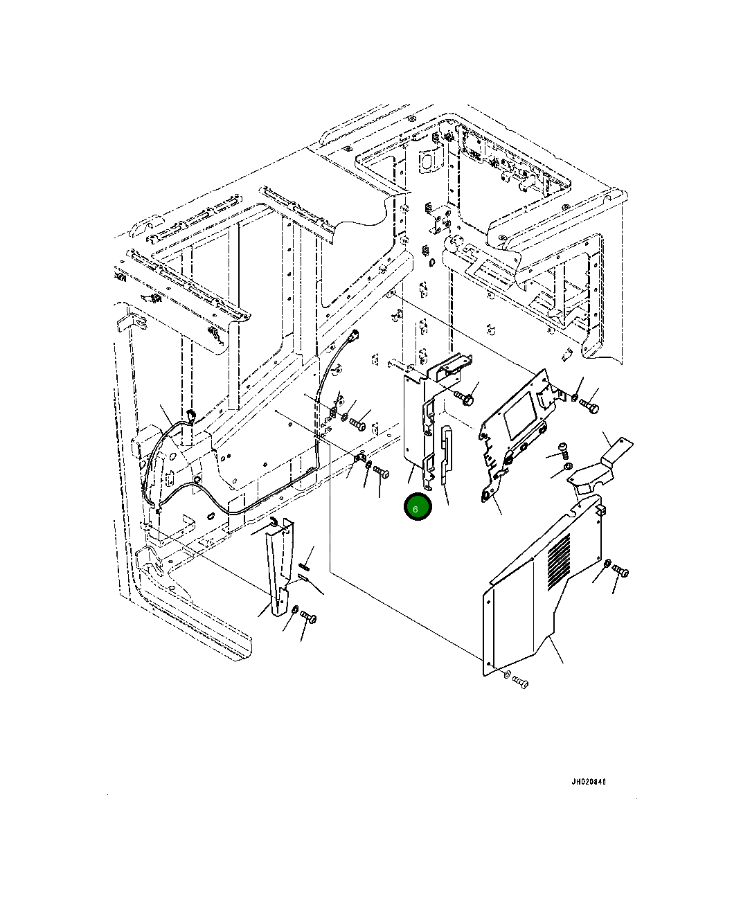 Кронштейн 4A2-53-14161 Komatsu