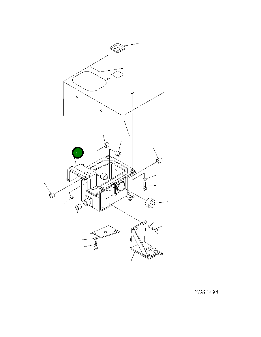 Кронштейн 134-43-38310 Komatsu