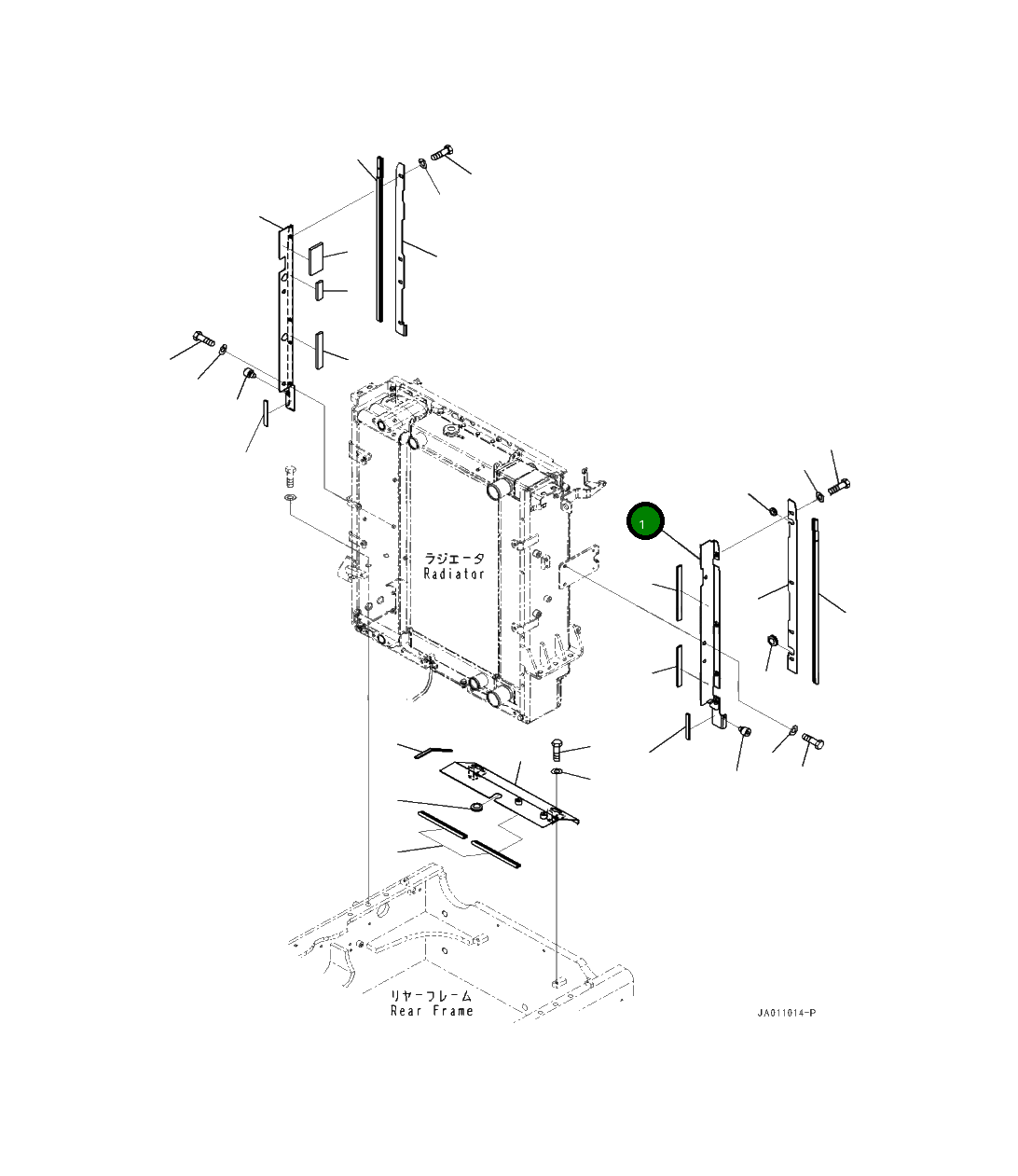 Кронштейн 419-54-51870 Komatsu