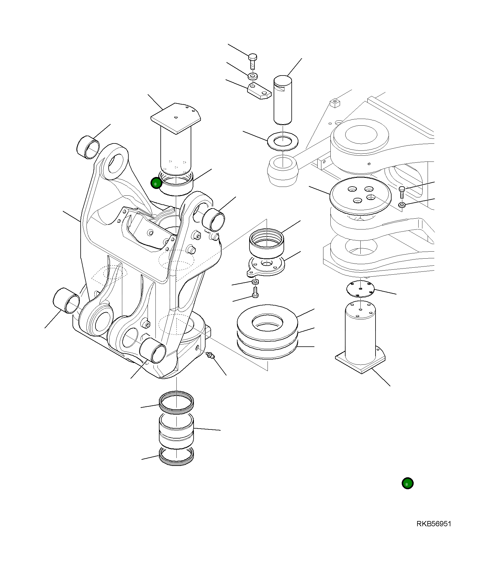 Палец 21W-70-R8262 Komatsu