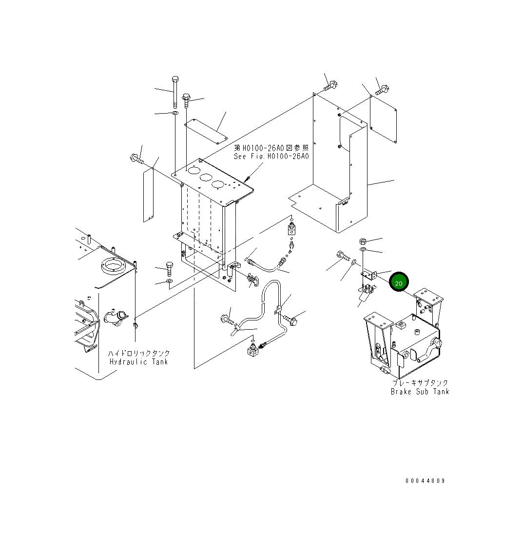 Кронштейн 569-43-86850 Komatsu