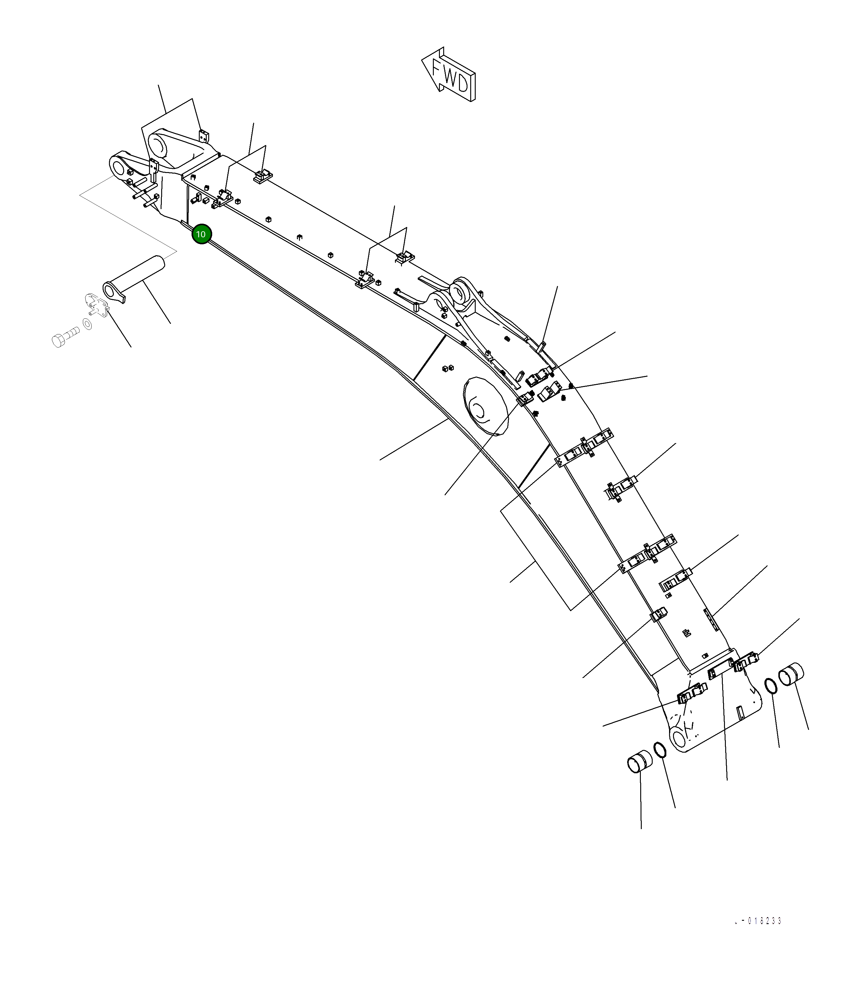 Кронштейн 2A7-62-15131 Komatsu