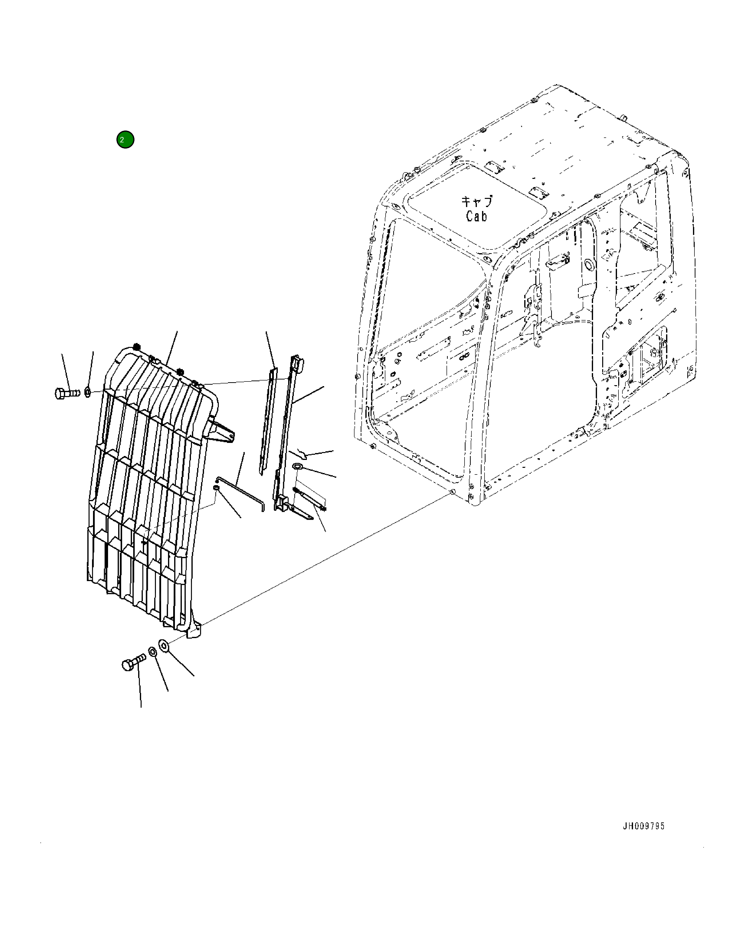 Кронштейн 2A5-954-1342 Komatsu