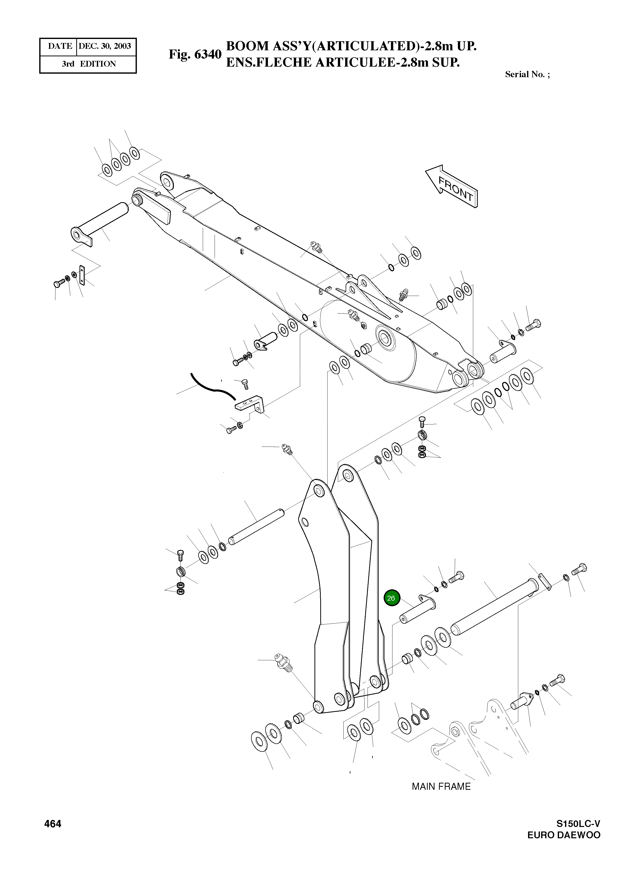 Палец 2123-4098B Komatsu