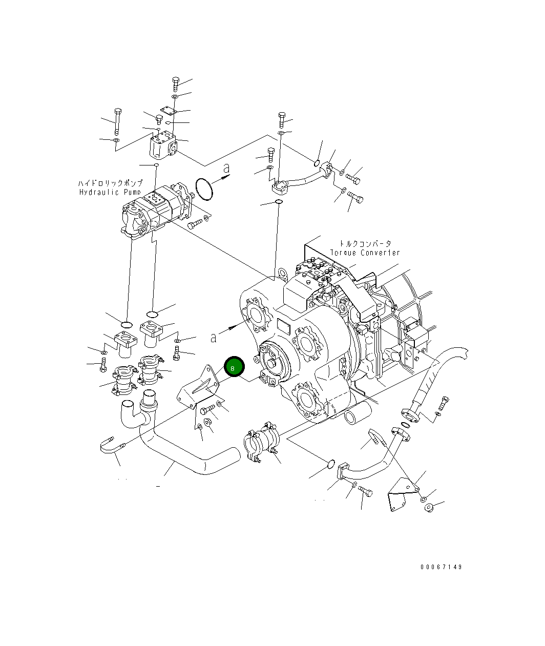 Кронштейн 569-61-88591 Komatsu