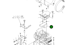 Кронштейн 6732-11-5330 Komatsu