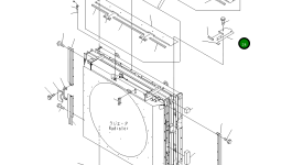 Левый дефлектор 42C-03-13372 Komatsu