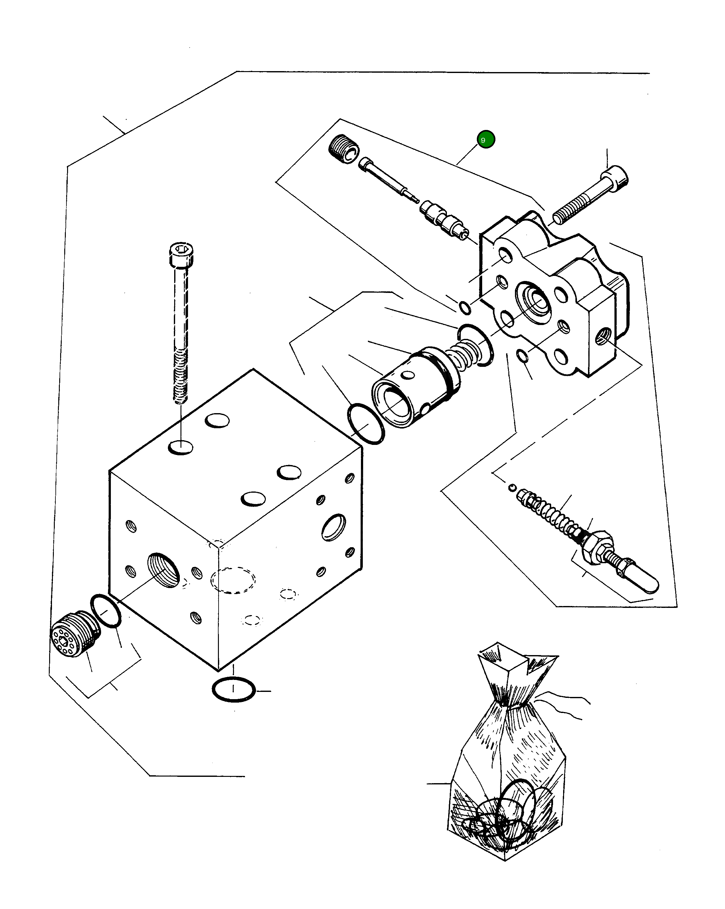 Крышка клапанов 4912741M91 Komatsu