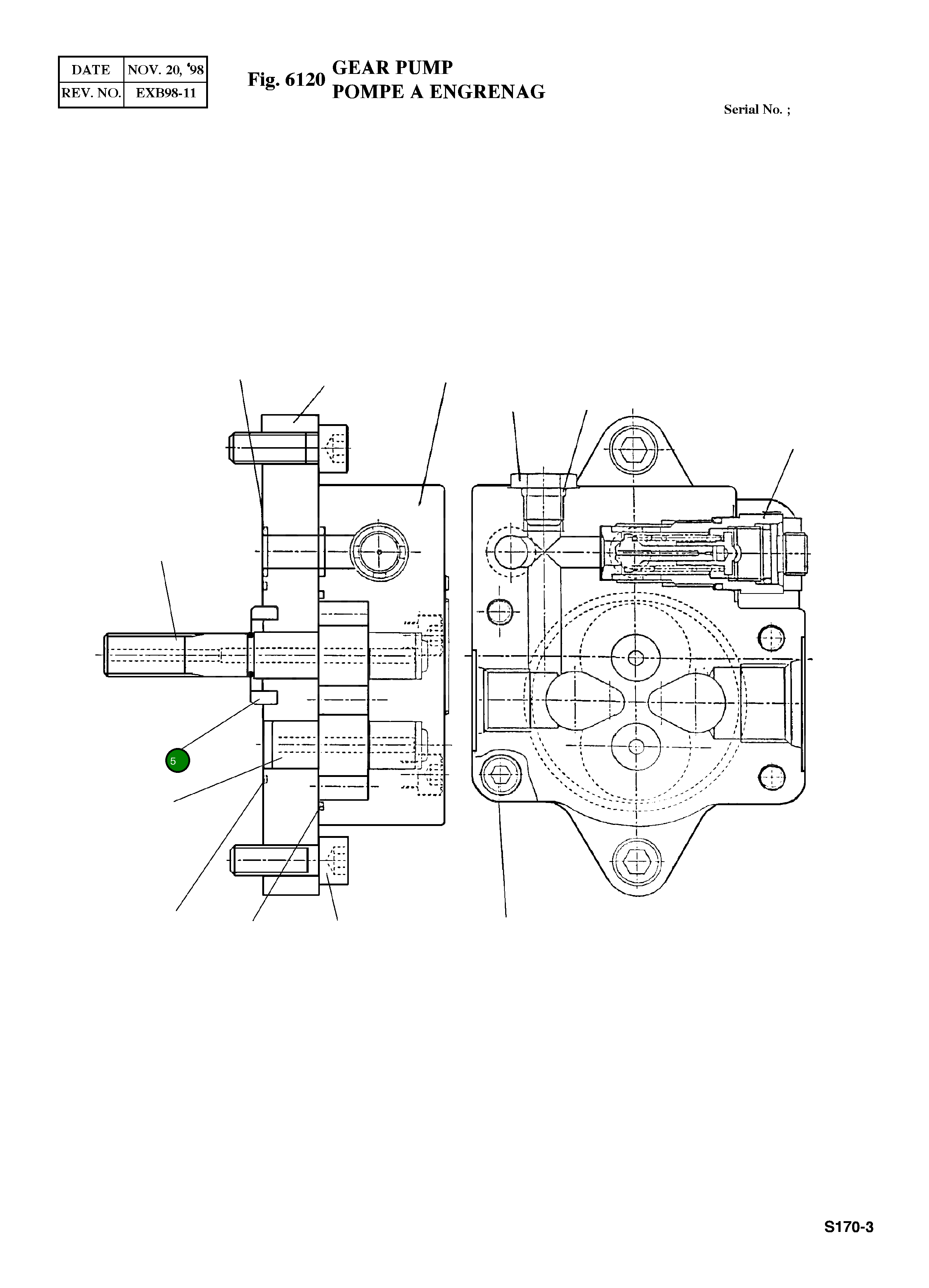 Кольцо 115425 Komatsu