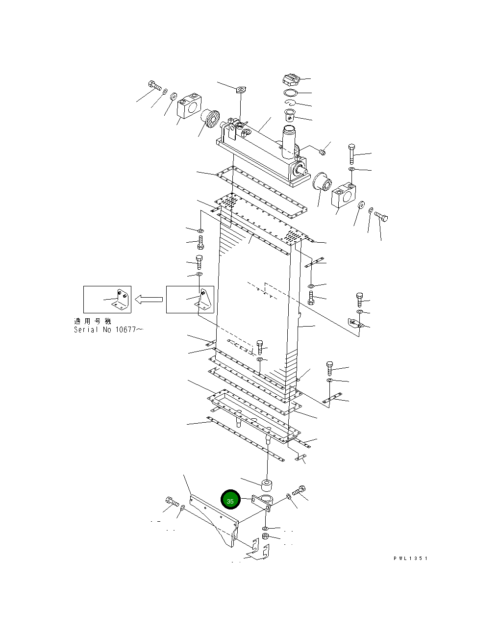 Кронштейн 198-03-51272 Komatsu