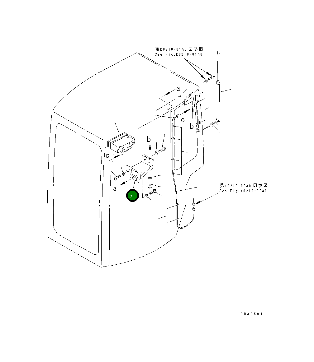 Кронштейн 21W-54-24911 Komatsu