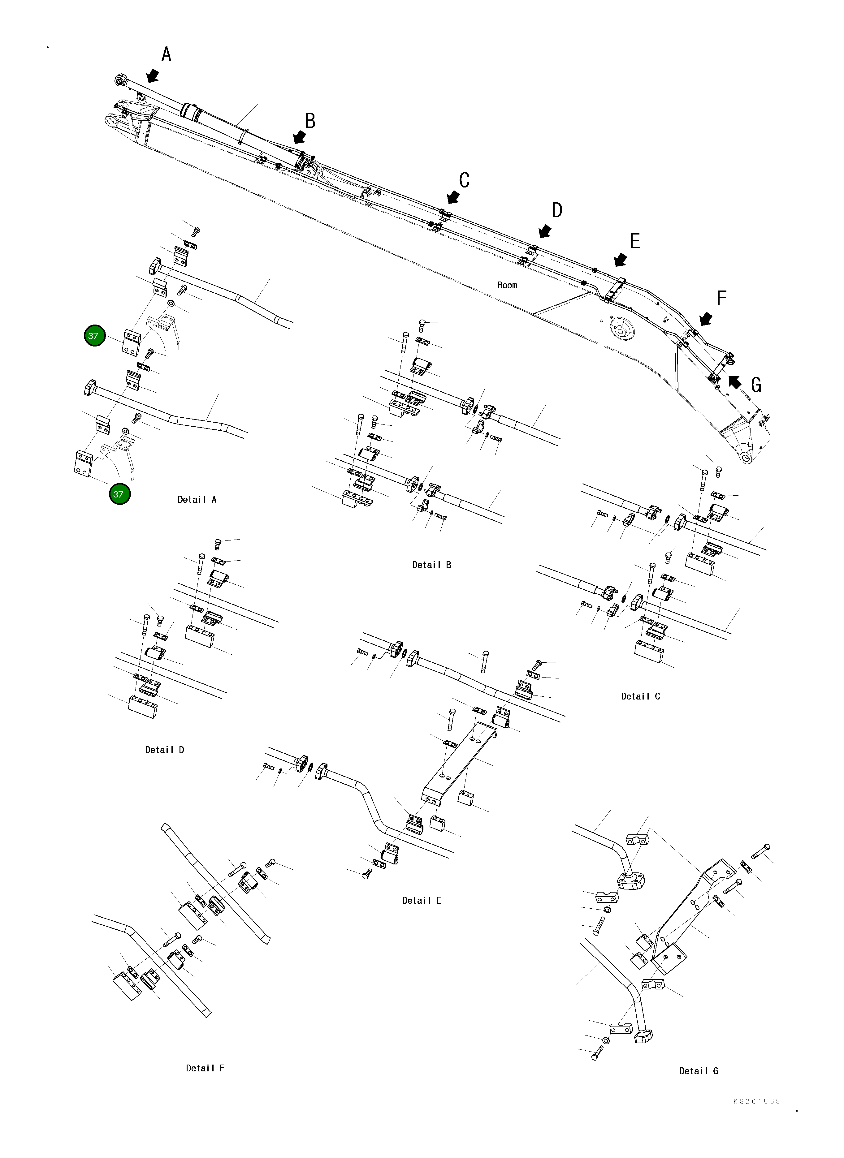 Кронштейн 20Y-970-KB50 Komatsu