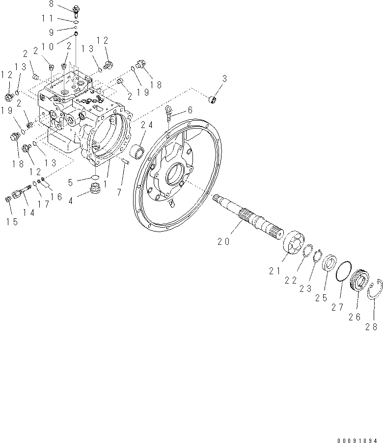 Корпус 708-3T-12210 Komatsu