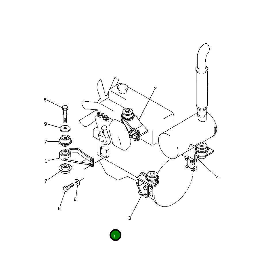 Кронштейн 201-01-41131 Komatsu