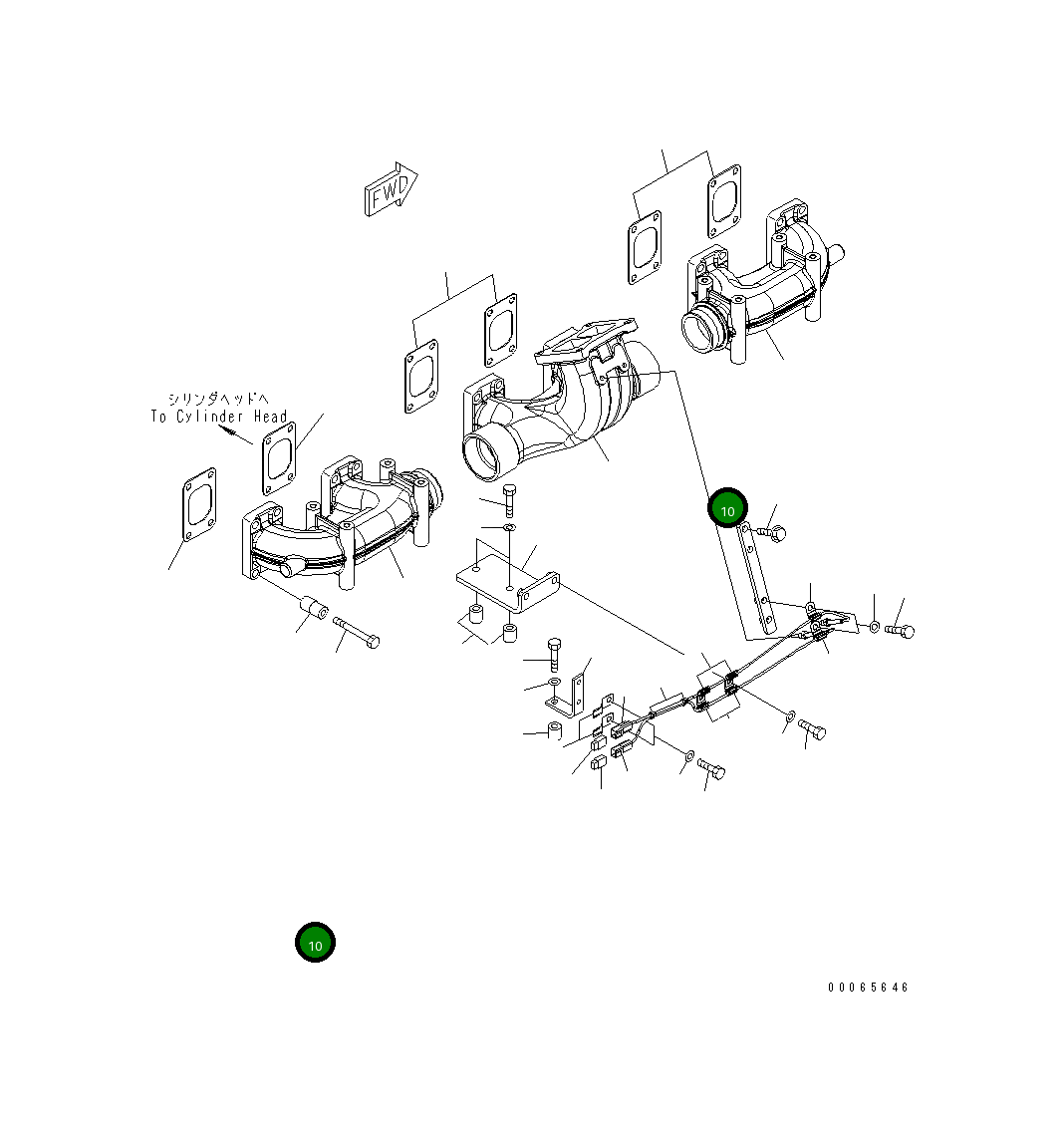 Кронштейн 6245-81-9280 Komatsu