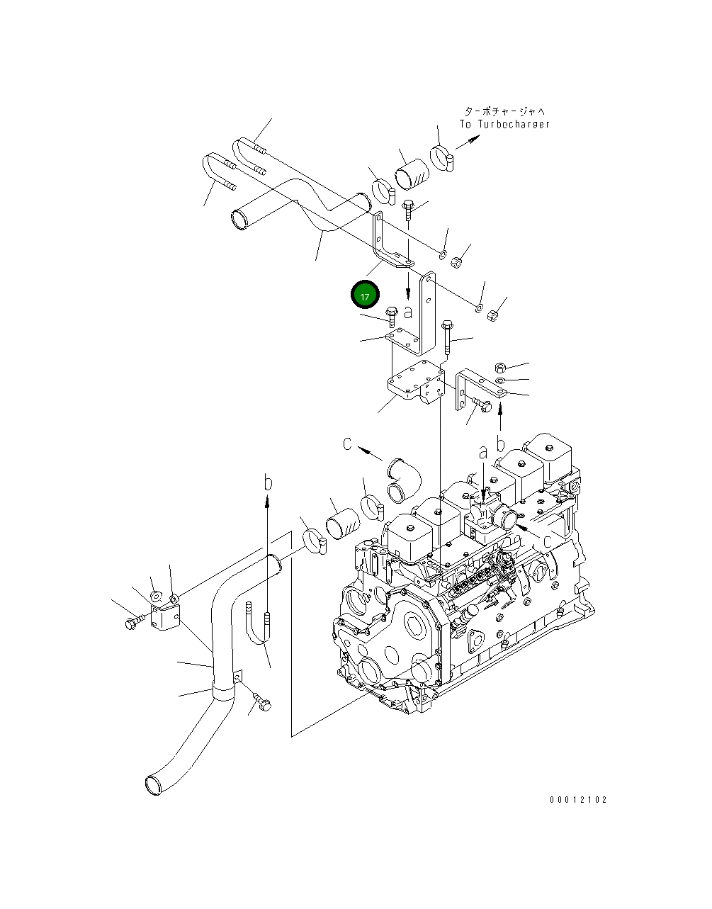 Кронштейн 6738-11-4680 Komatsu