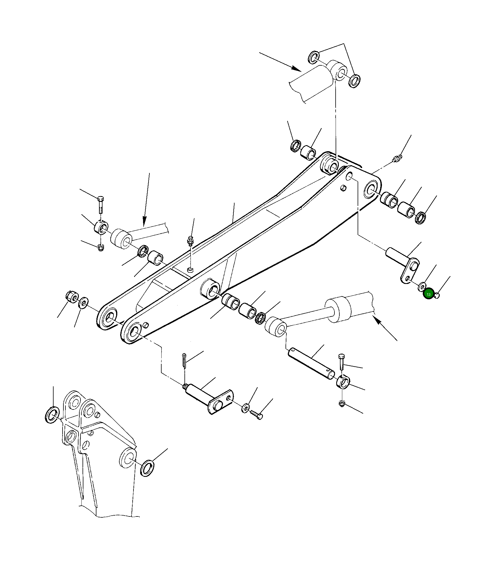 Палец 21D-09-43130 Komatsu