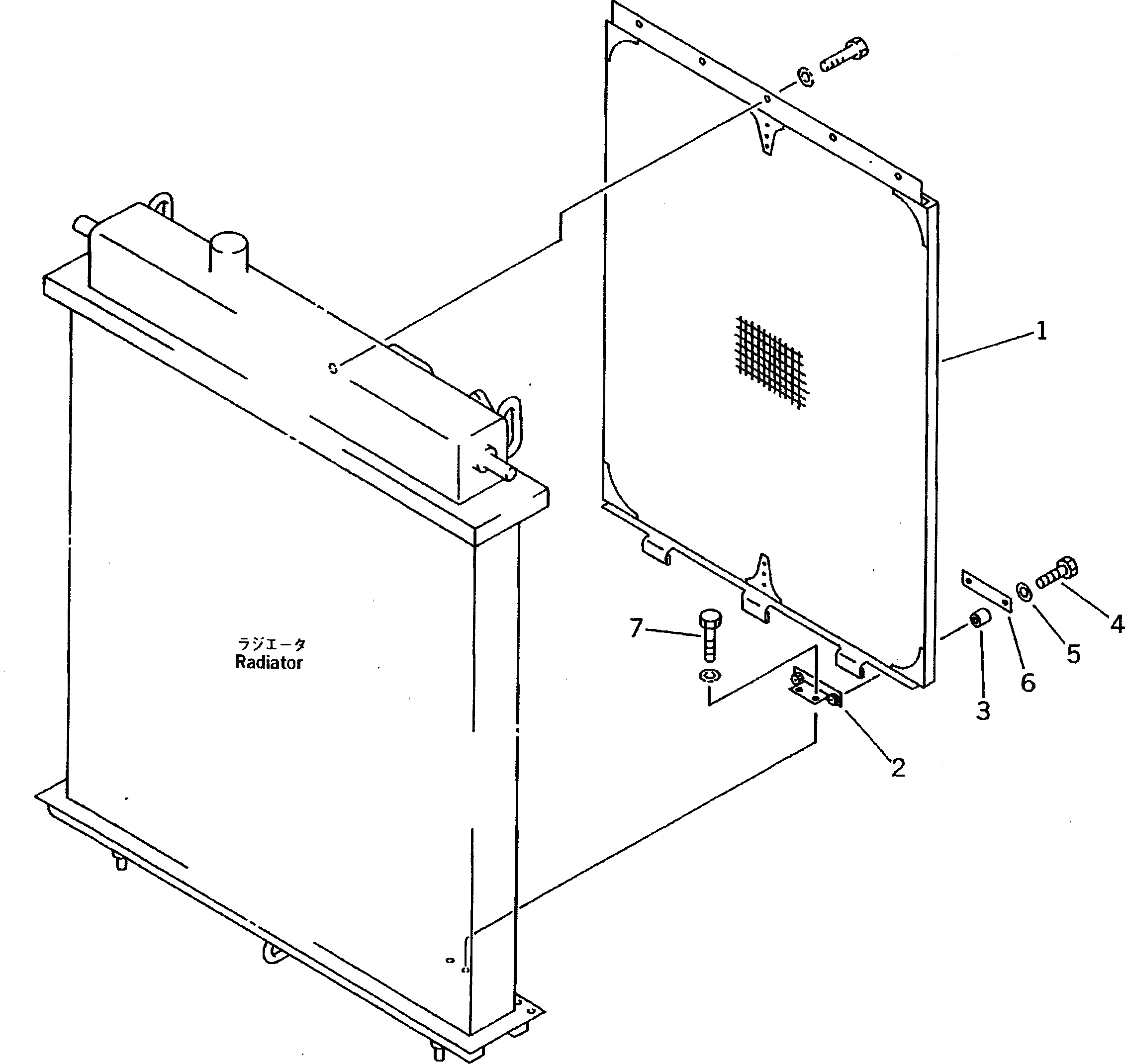 Решётка 17M-03-21220 Komatsu