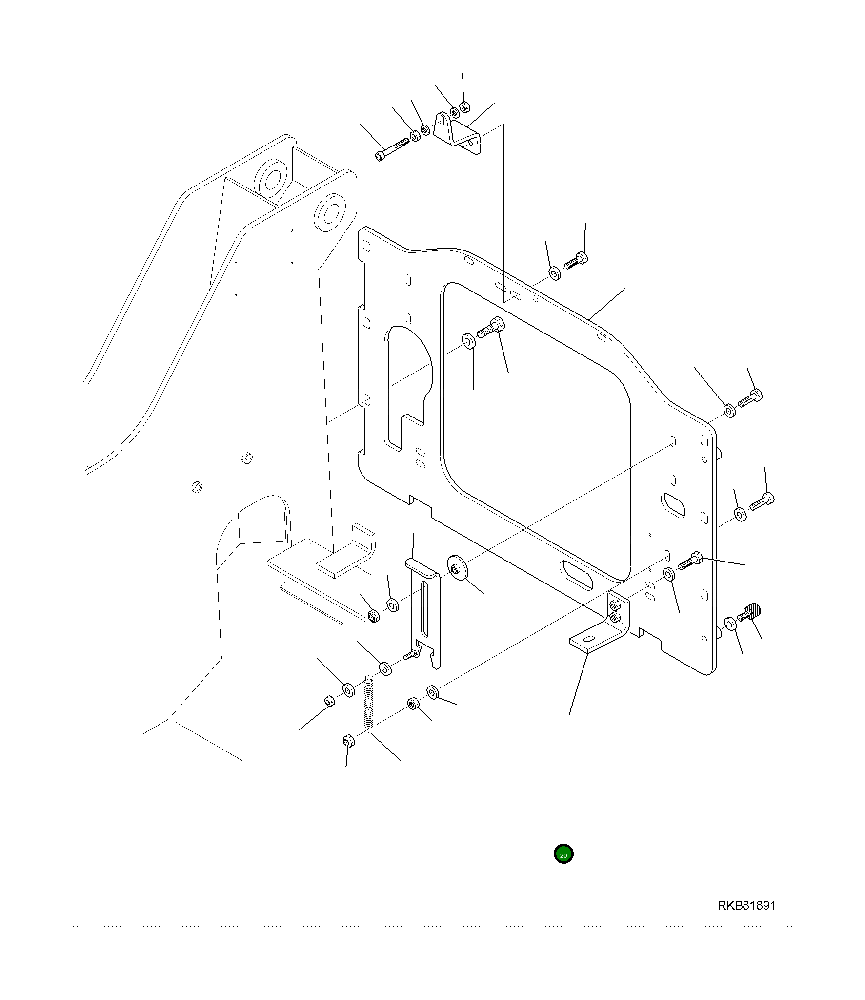 Кронштейн 37A-46-11920 Komatsu