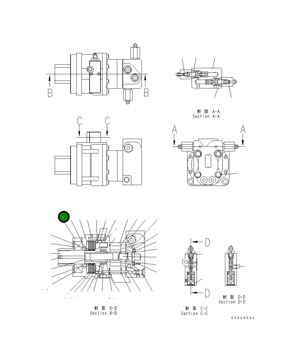 Корпус STADF0898C Komatsu
