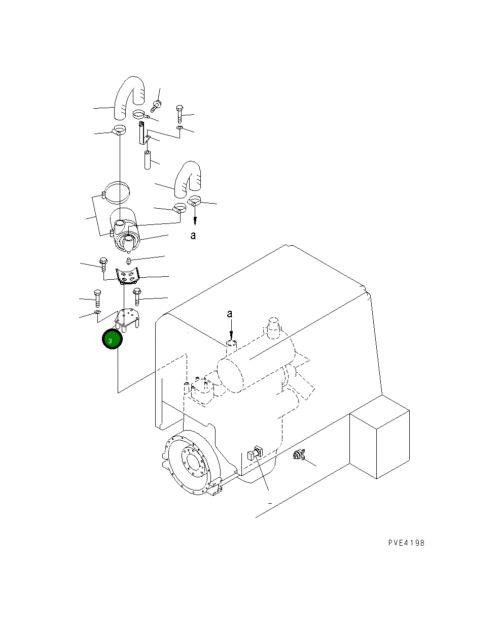 Кронштейн 6731-11-9110 Komatsu