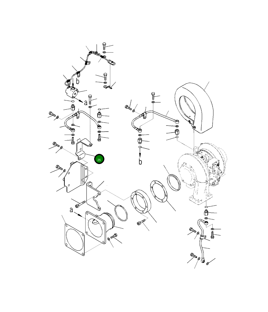 Кронштейн 6262-71-7570 Komatsu