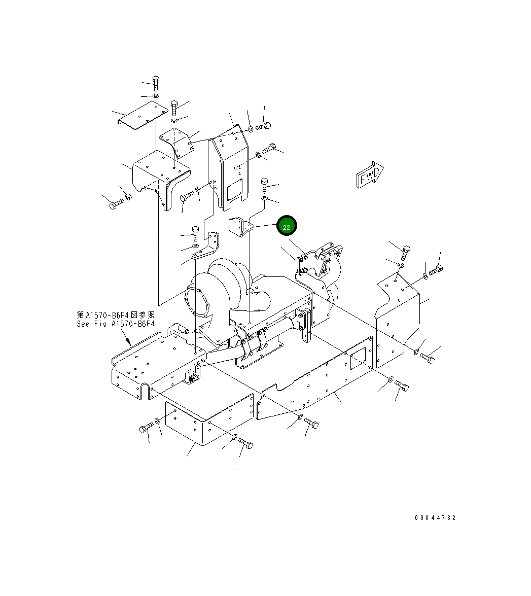 Кронштейн 6245-11-7451 Komatsu