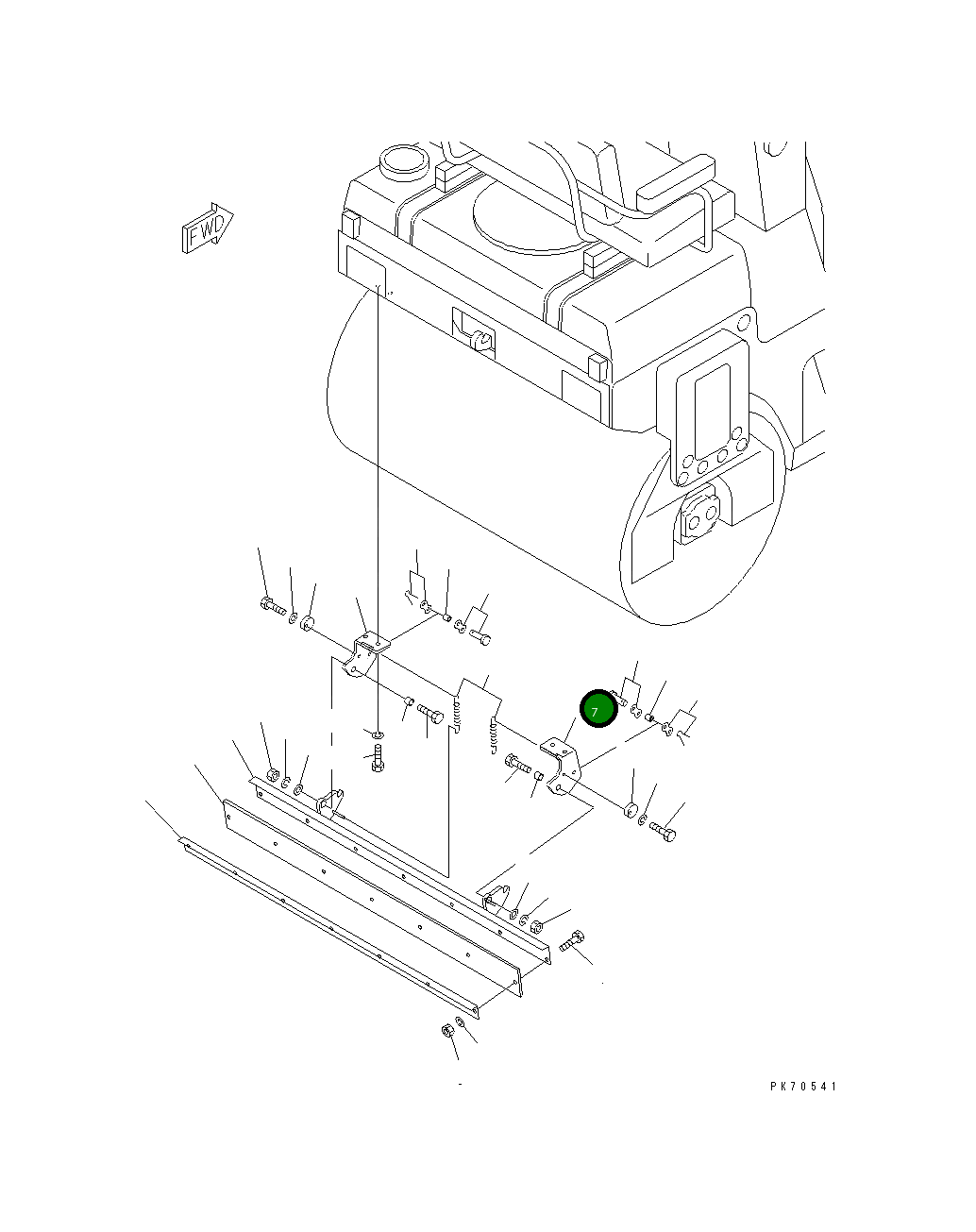 Кронштейн 2691-7-58800 Komatsu