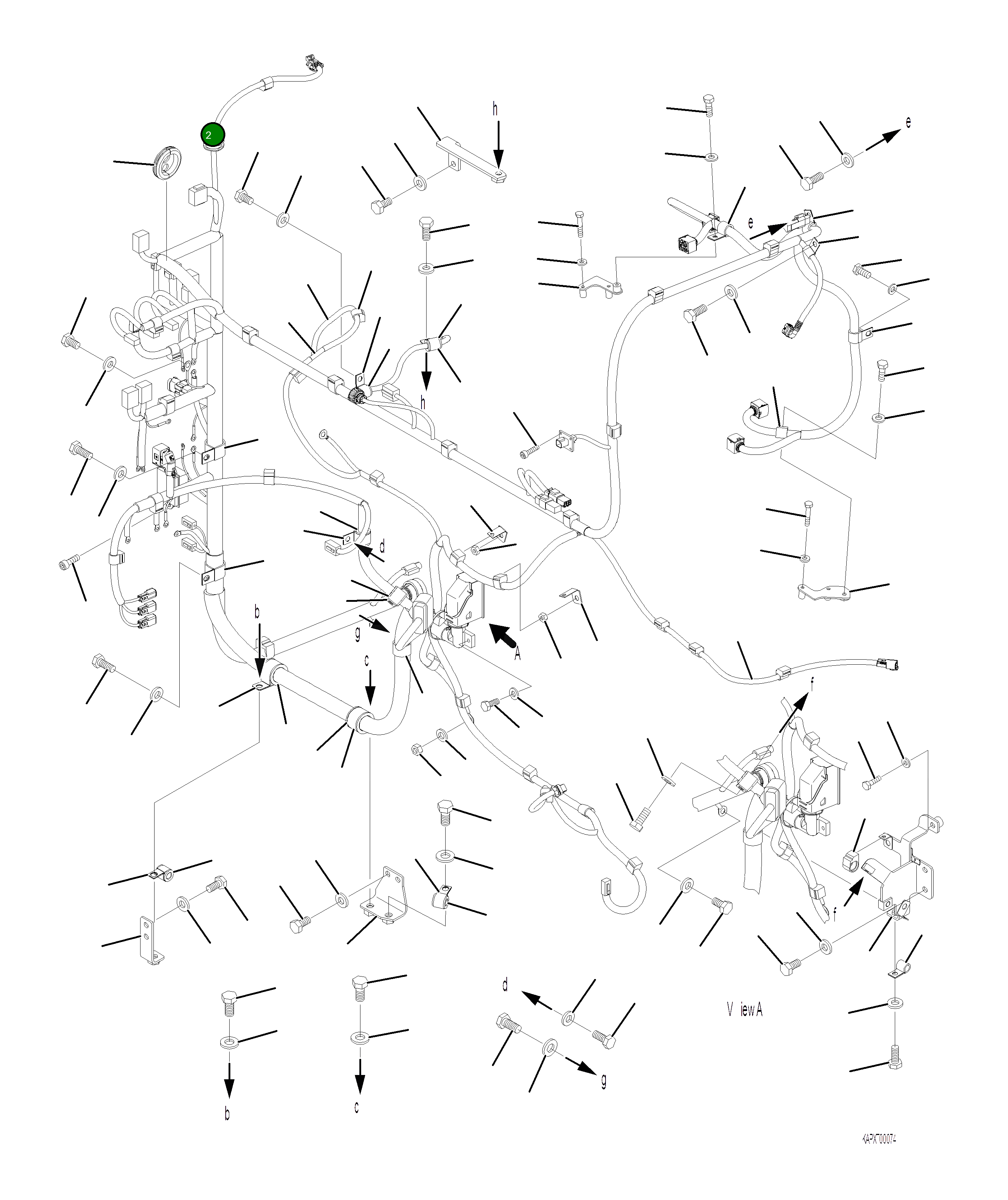 Кронштейн 4A1-06-21130 Komatsu