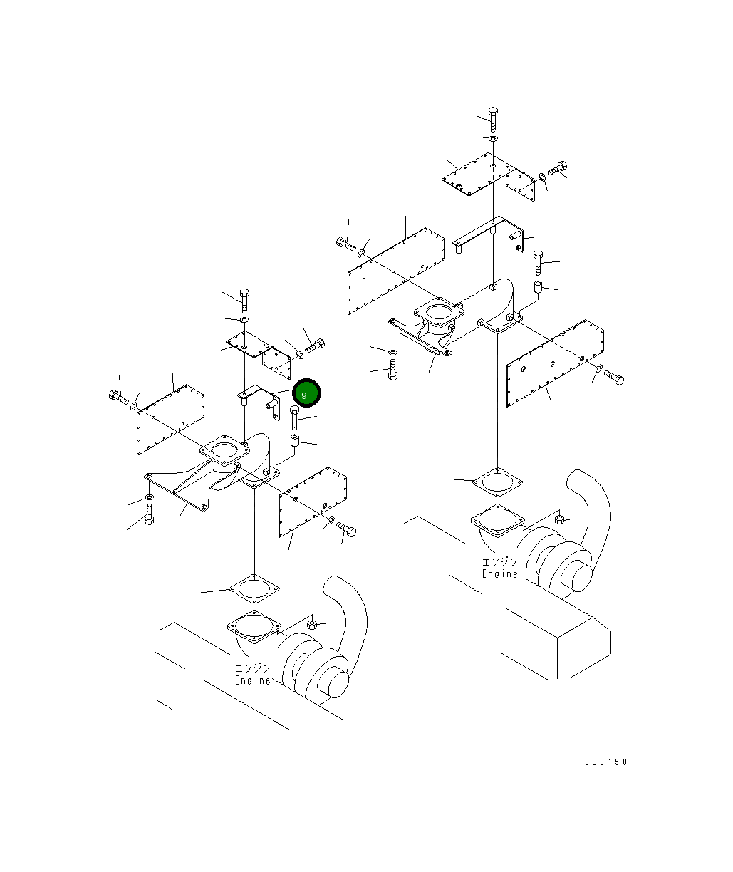 Кронштейн 21T-01-67190 Komatsu