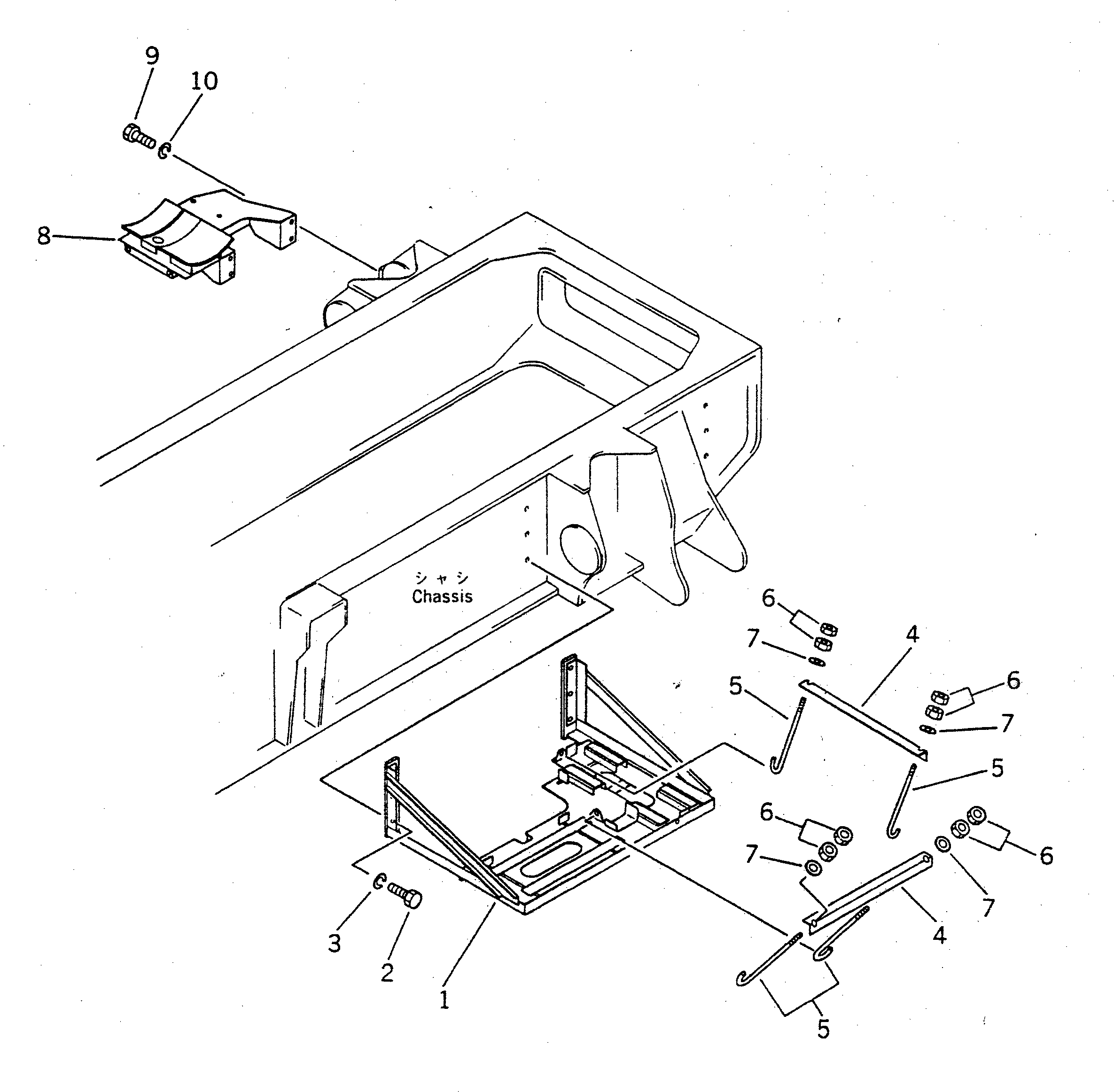 Кронштейн 22W-54-16280 Komatsu