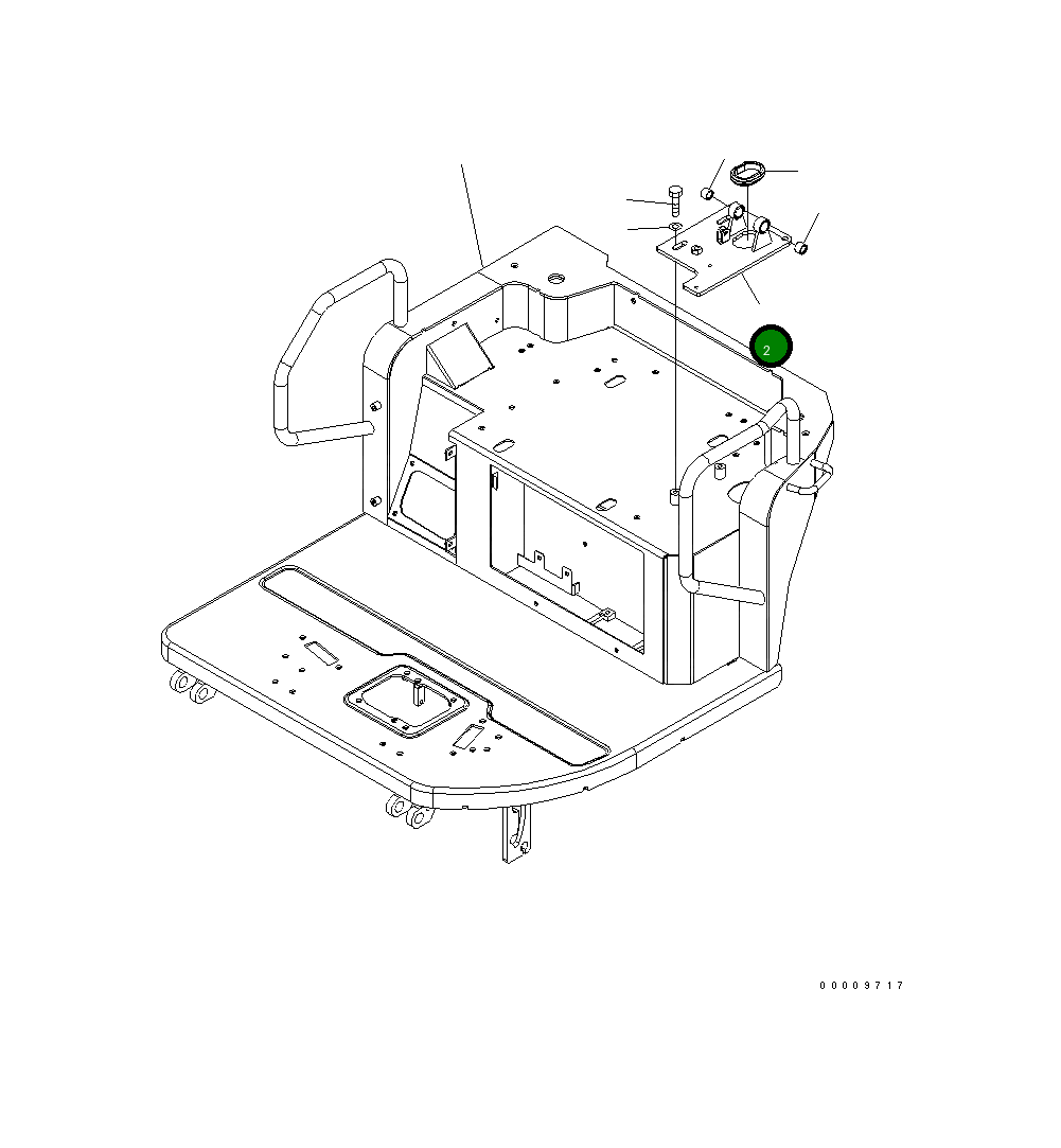 Левое основание 22M-43-21452 Komatsu