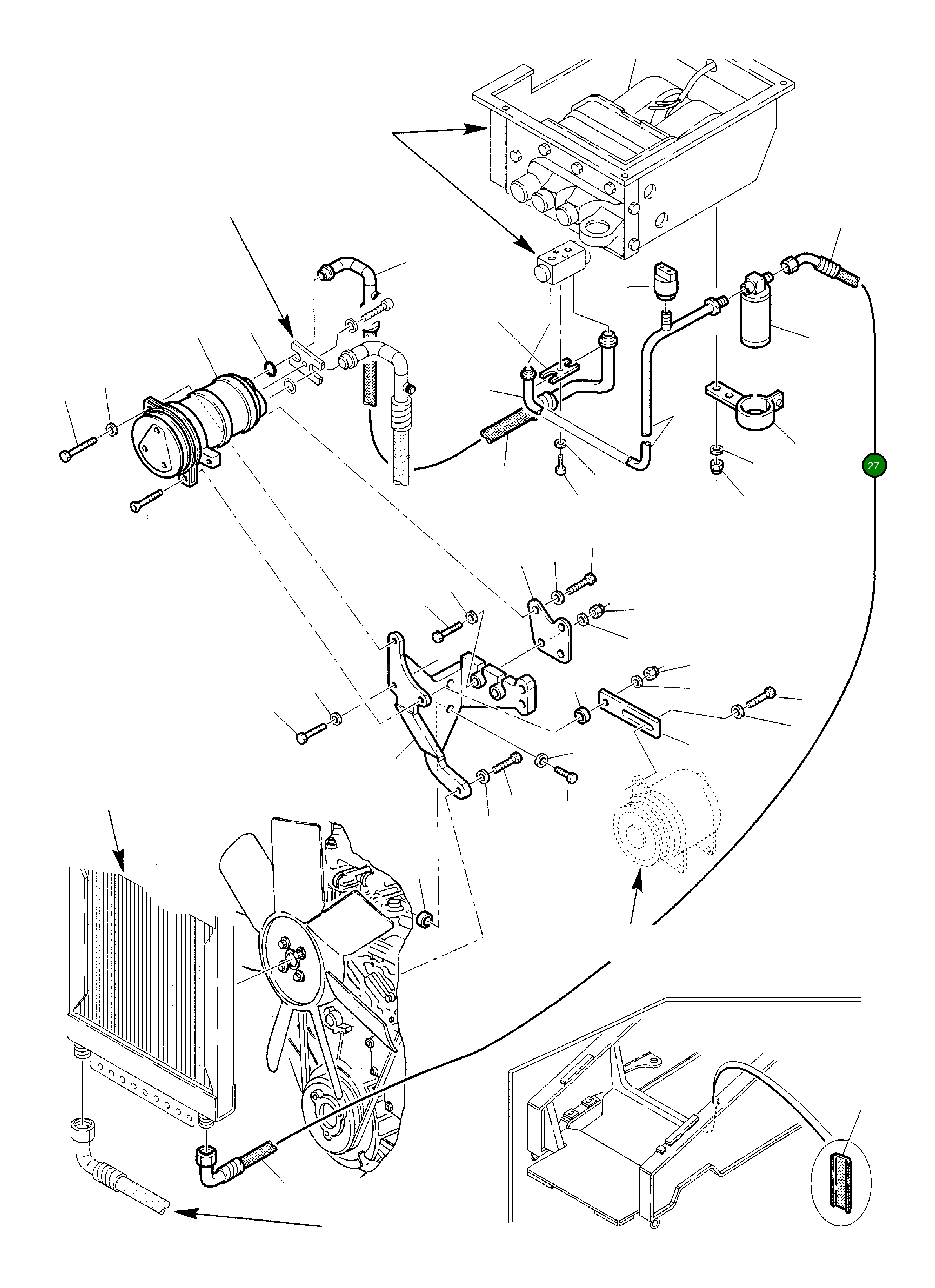 Опора фильтра 312649058 Komatsu