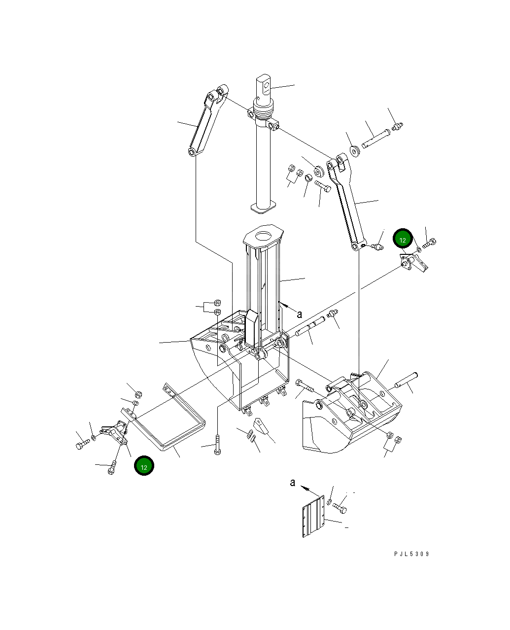 Кронштейн MZCS150-09120 Komatsu