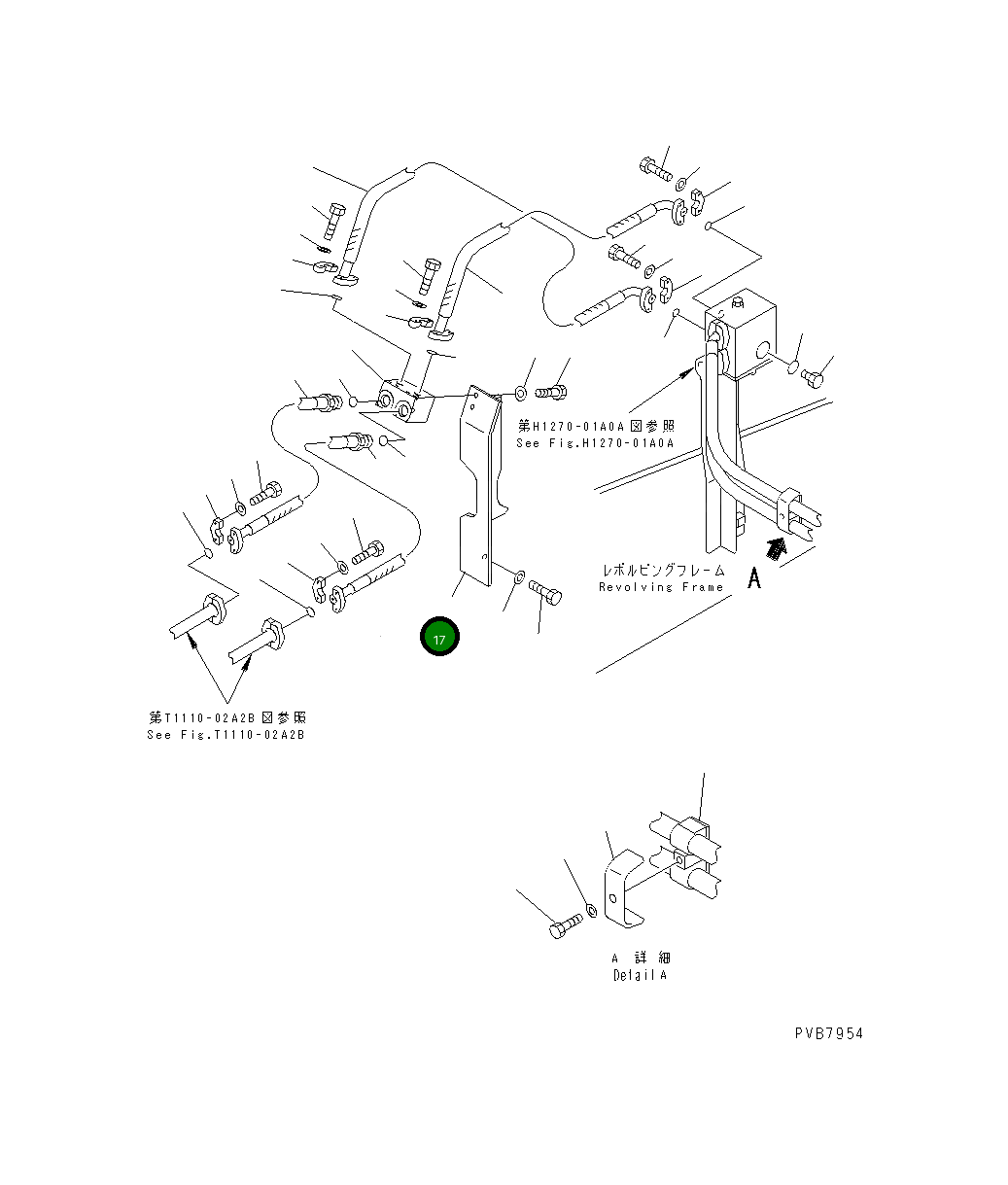 Кронштейн 203-966-6871 Komatsu