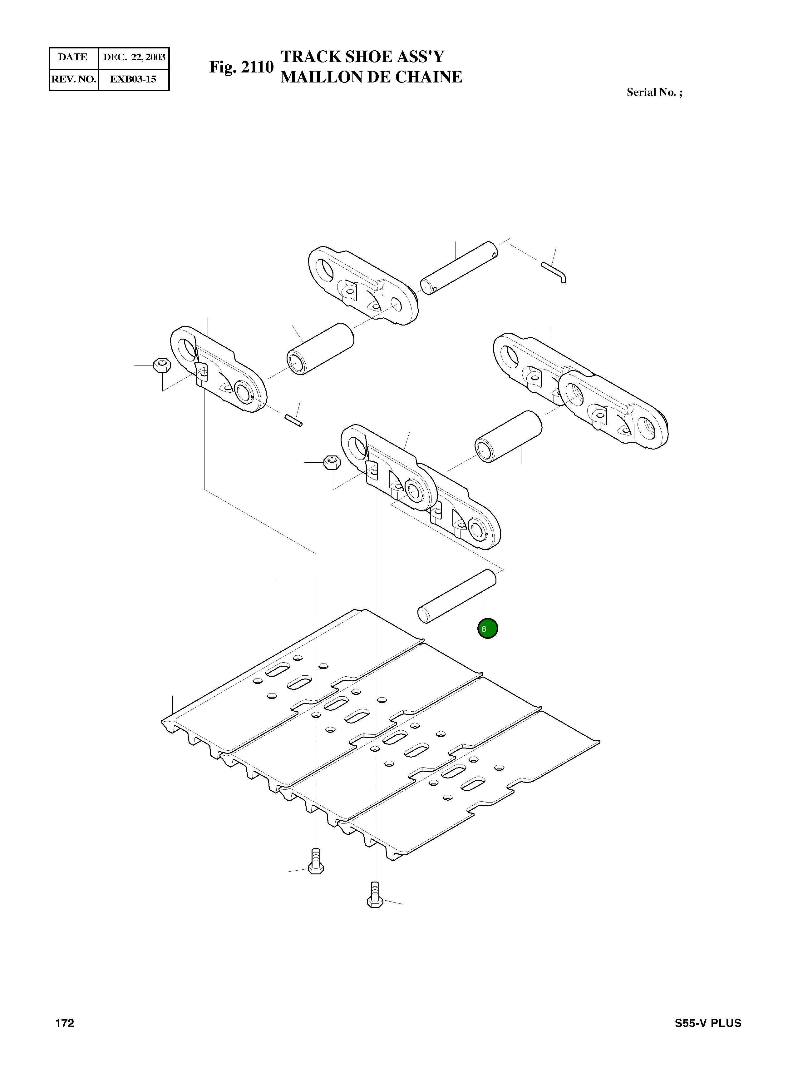 Палец 2123-6046 Komatsu