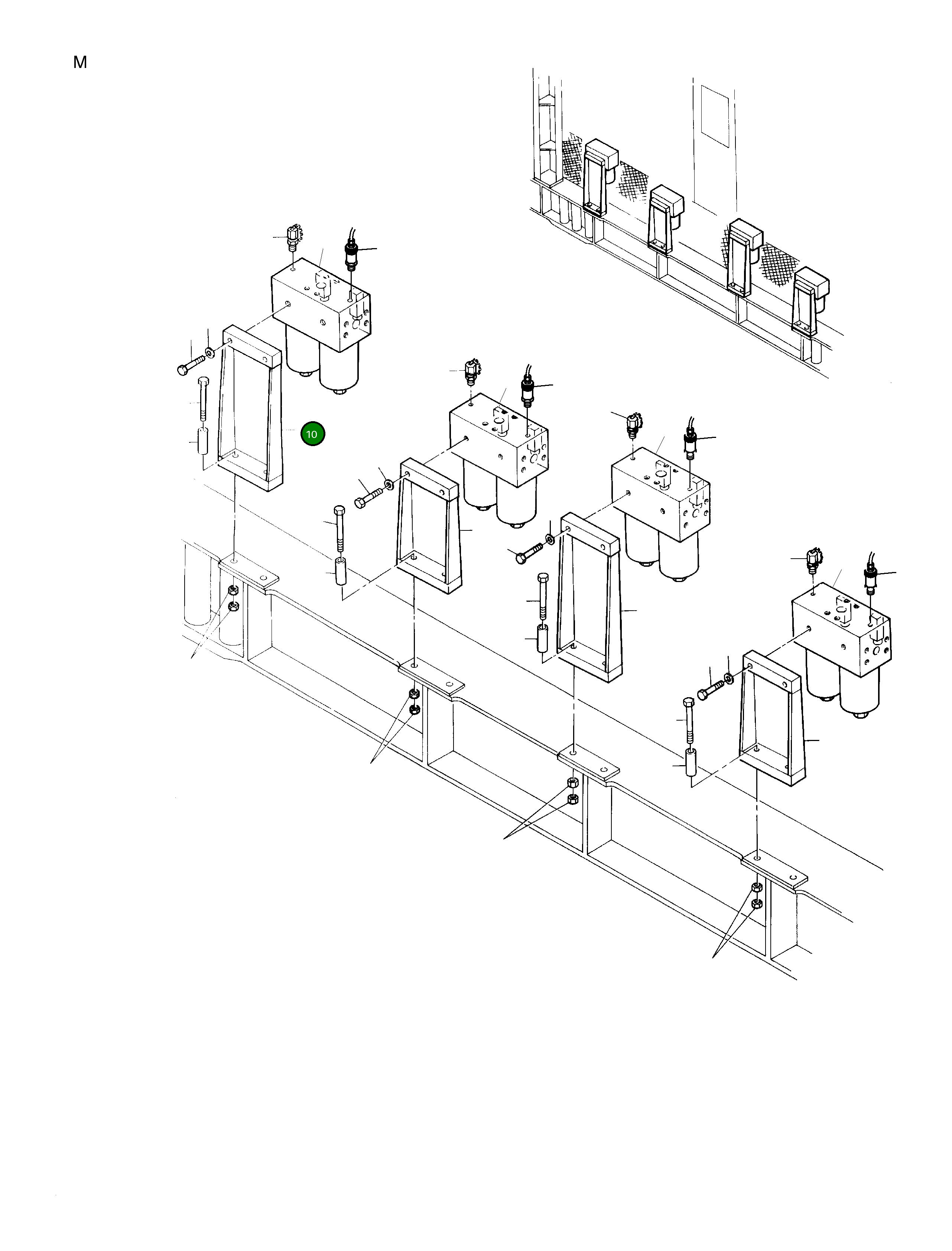 Кронштейн фильтра 606 600 40 Komatsu